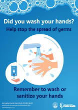 hand washing reminder poster