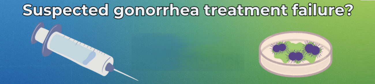 Suspected Gonorrhea Treatment Failure Banner