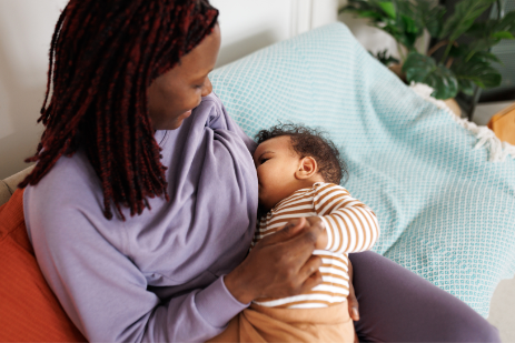 Parent feeding infant